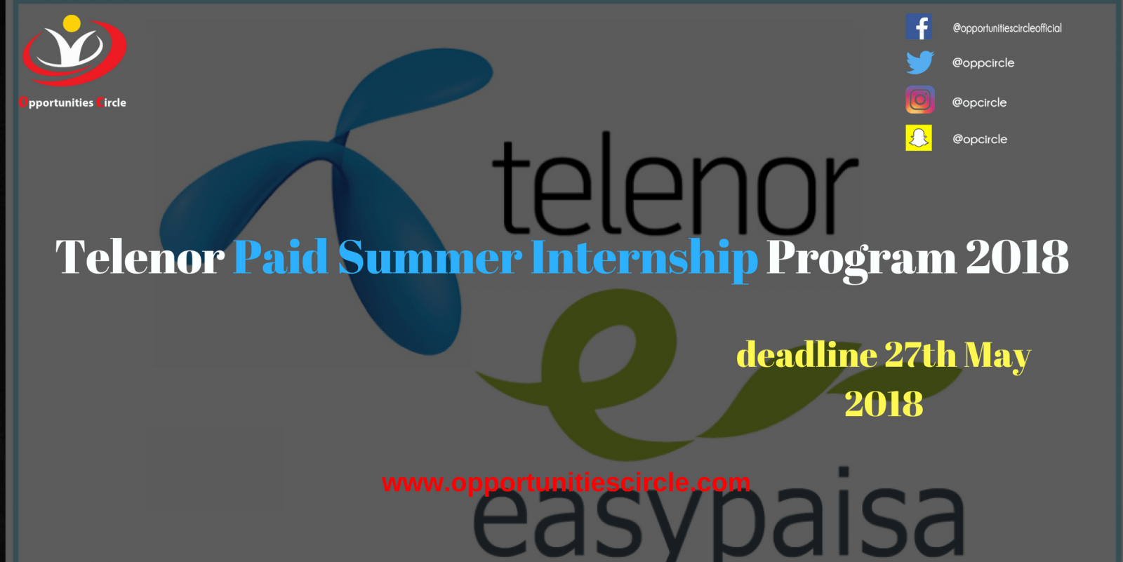 Telenor Paid Summer Internship Program 2018 (1)