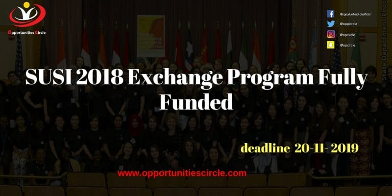 SUSI 2018 Exchange Program Fully Funded