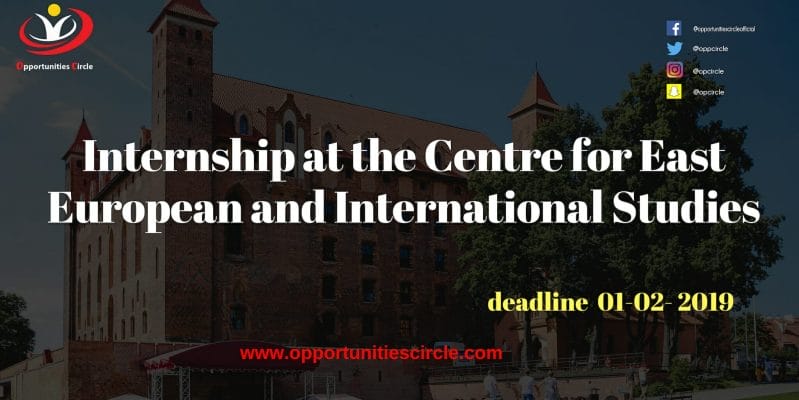 Internship at the Centre for East European and International Studies