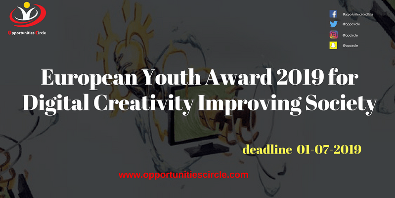 European Youth Award 2019 for Digital Creativity Improving Society