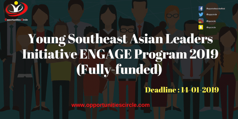 Young Southeast Asian Leaders Initiative ENGAGE Program 2019