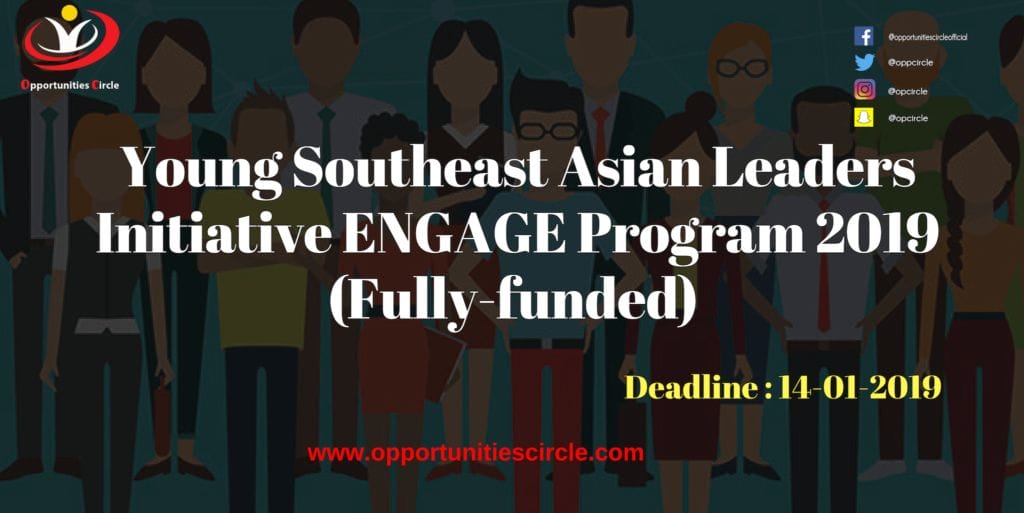 Young Southeast Asian Leaders Initiative ENGAGE Program 2019