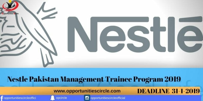 Nestle Pakistan Management Trainee Program 2019