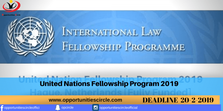 United Nations Fellowship Program 2019