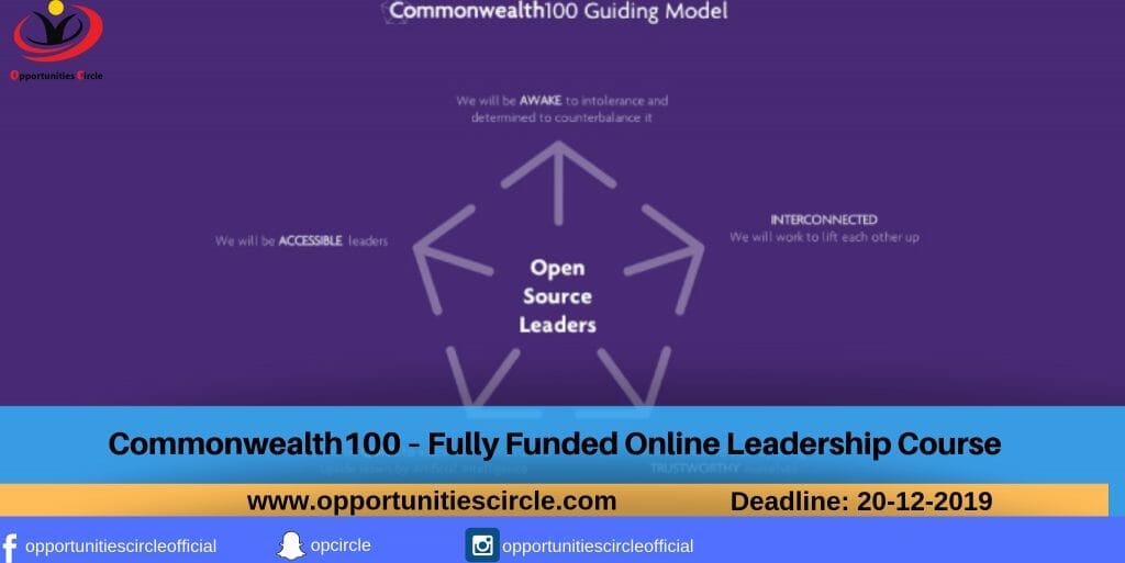 Commonwealth100 – Fully Funded Online Leadership Course