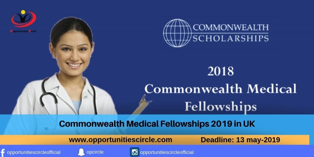 Commonwealth Medical Fellowships 2019 in UK