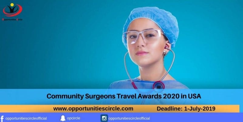 Community Surgeons Travel Awards 2020 in USA (CXC) Thailand 2019