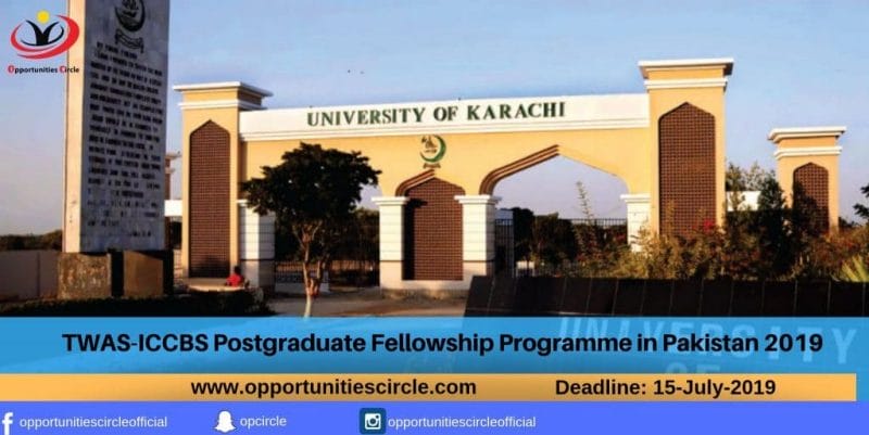 TWAS-ICCBS Postgraduate Fellowship Programme in Pakistan 2019 (1)