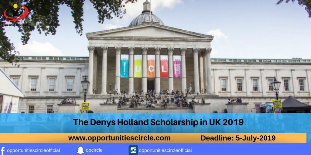 The Denys Holland Scholarship in UK 2019