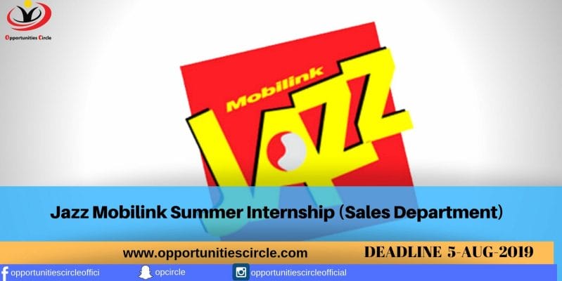 Jazz Mobilink Summer Internship (Sales Department)