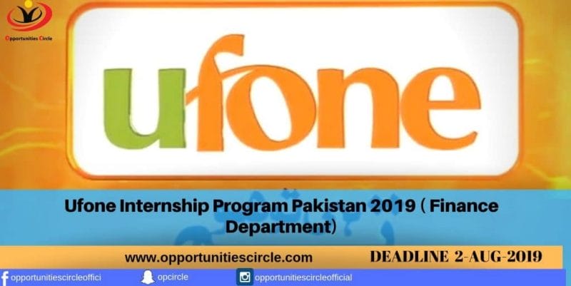 Ufone Internship Program Pakistan 2019 ( Finance Department)