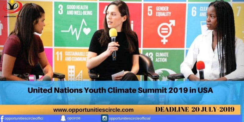 United Nations Youth Climate Summit 2019 in USA