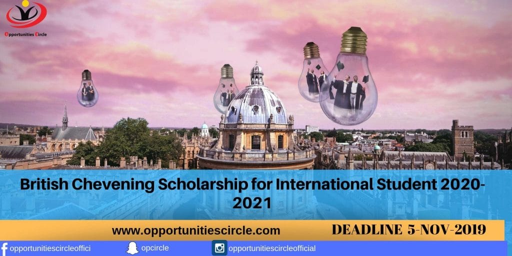 British Chevening Scholarship for International Student 2020-2021