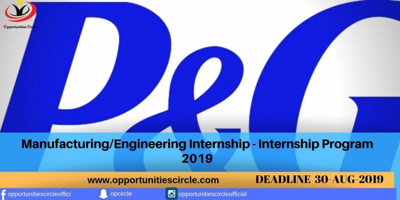 Manufacturing_Engineering Internship - Internship Program 2019