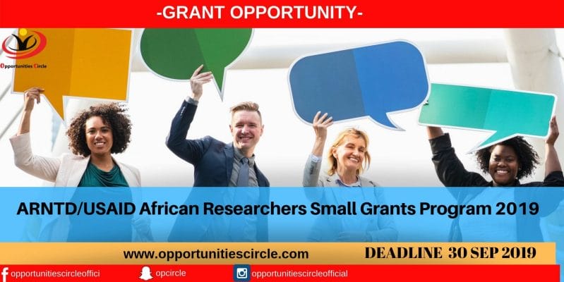 ARNTD_USAID African Researchers Small Grants Program 2019