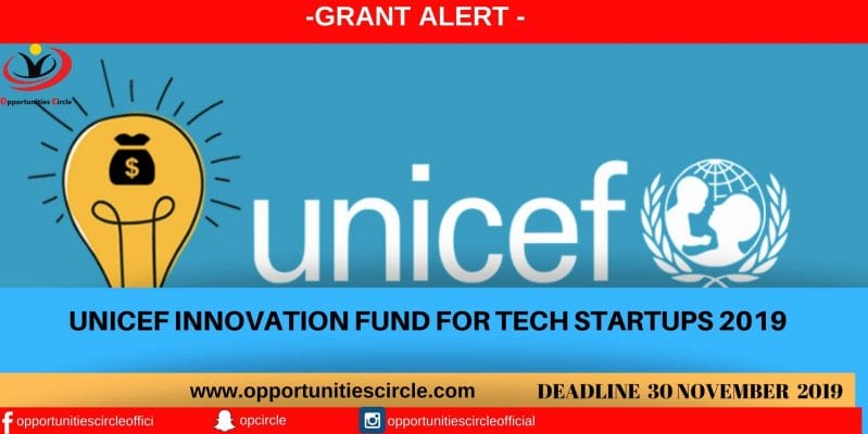 UNICEF Innovation Fund for Tech Startups 2019