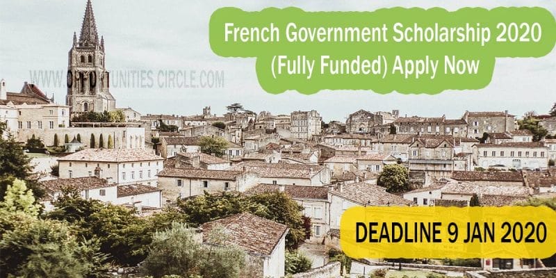 French Government Scholarship 2020