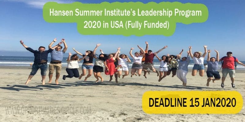 Hansen Summer Institute Leadership Program 2020 in USA (Fully Funded)