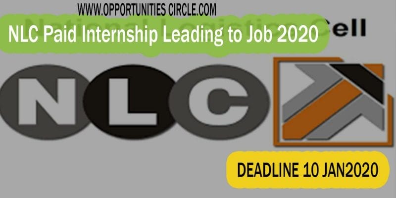 NLC Paid Internship Leading to Job 2020