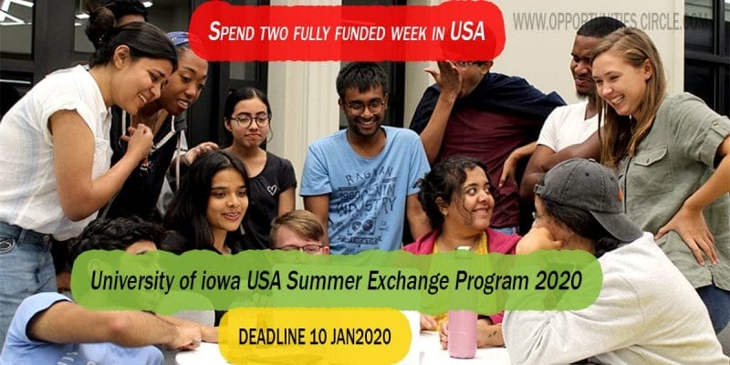 University of iowa USA Summer Exchange Program 2020