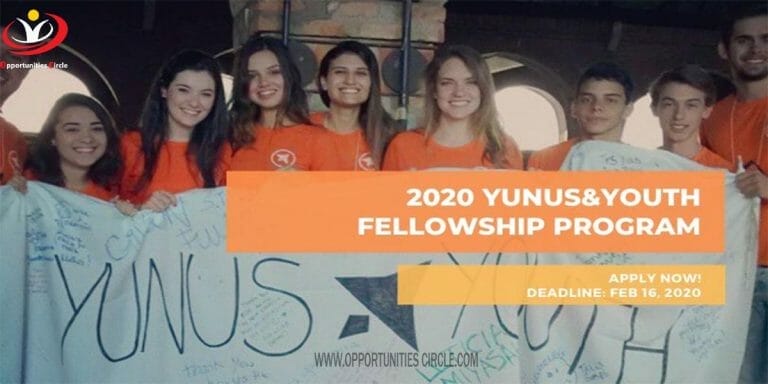 Yunus&Youth Global Fellowship Program for Social Entrepreneurs 2020