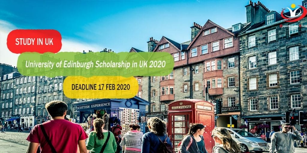 University of Edinburgh Scholarship in UK 2020