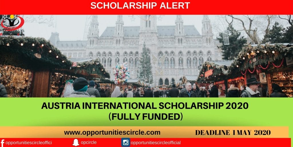 Austria International Scholarship 2020 (Fully Funded)