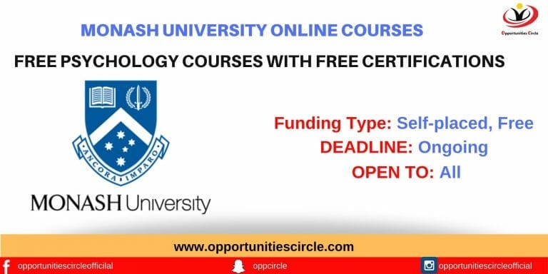 Online Free Psychology Courses From Monash University