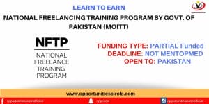 National Freelancing Training Program By Govt. Of Pakistan (Moitt)