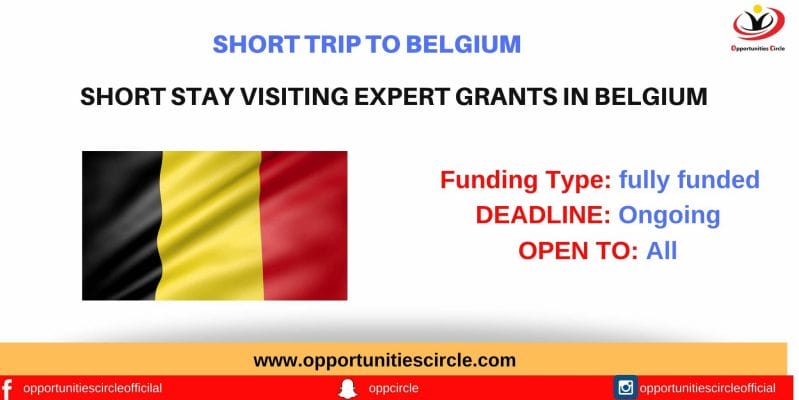 Short stay Visiting Expert Grants in Belgium