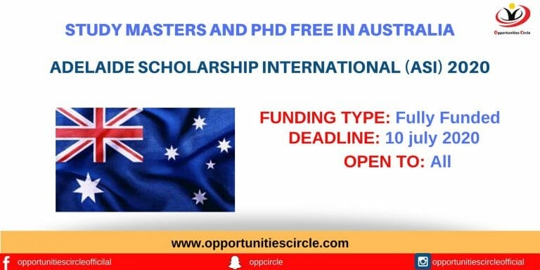Adelaide Scholarship International (ASI) 2020