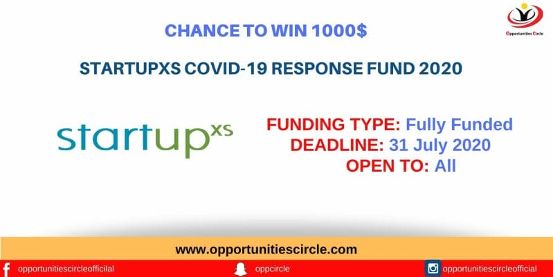 StartupXs COVID-19 Response Fund 2020