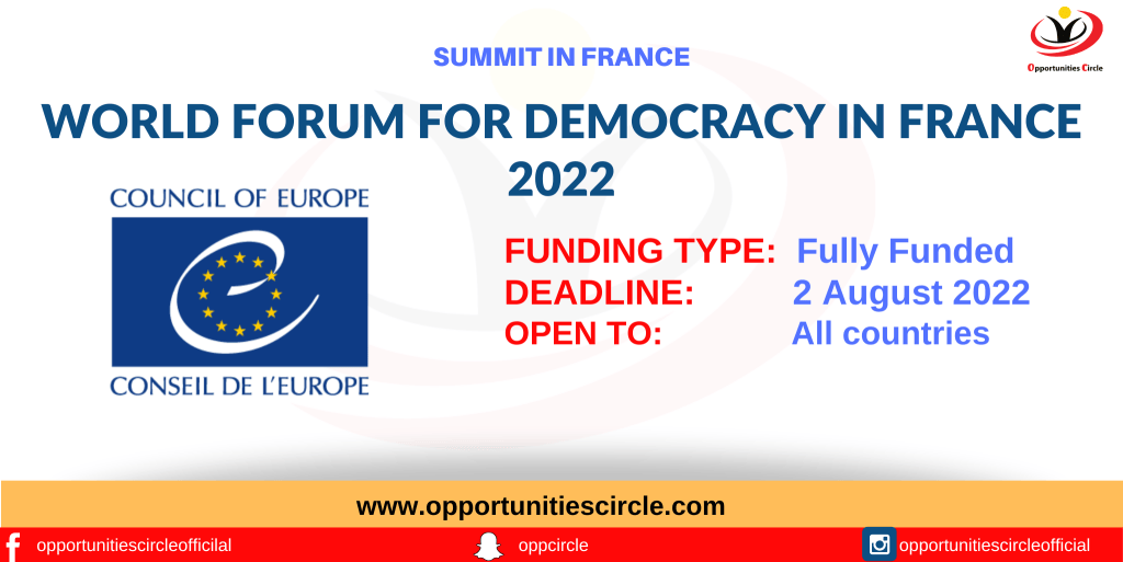 World Forum for Democracy in France 2022
