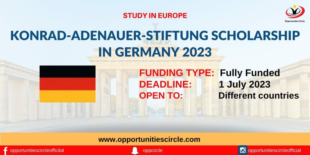 Konrad-Adenauer-Stiftung Scholarship in Germany