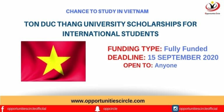 Ton Duc Thang University Scholarships for International Students