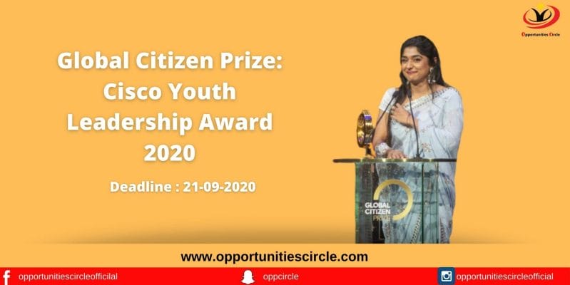 Global Citizen Prize_ Cisco Youth Leadership Award 2020