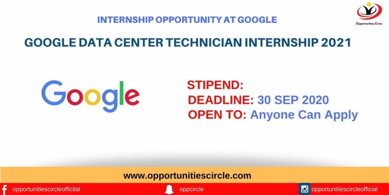 Google Data Center Technician Internship