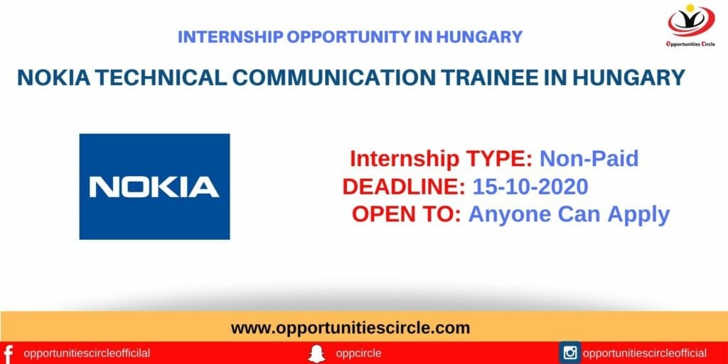 Nokia Technical Communication Trainee in Hungary