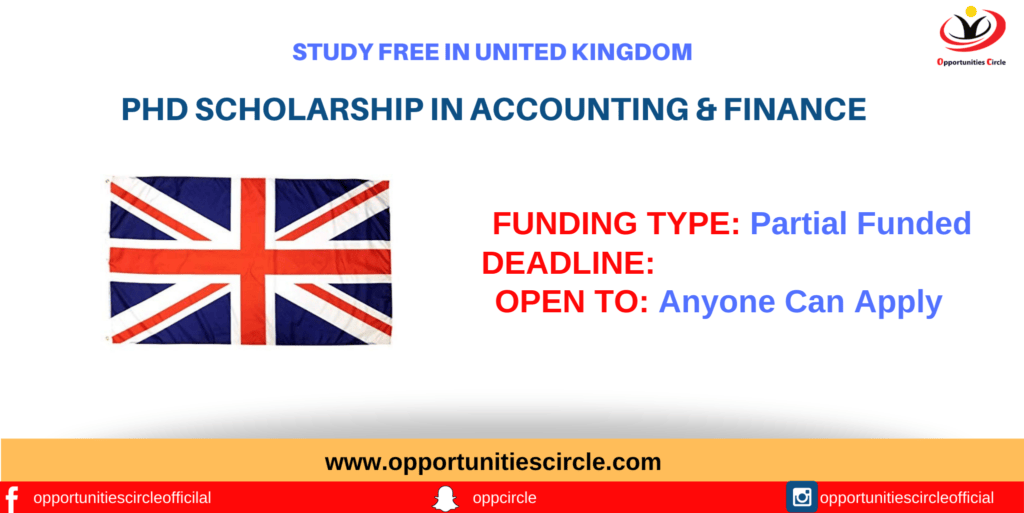 PhD Scholarship in Accounting & Finance