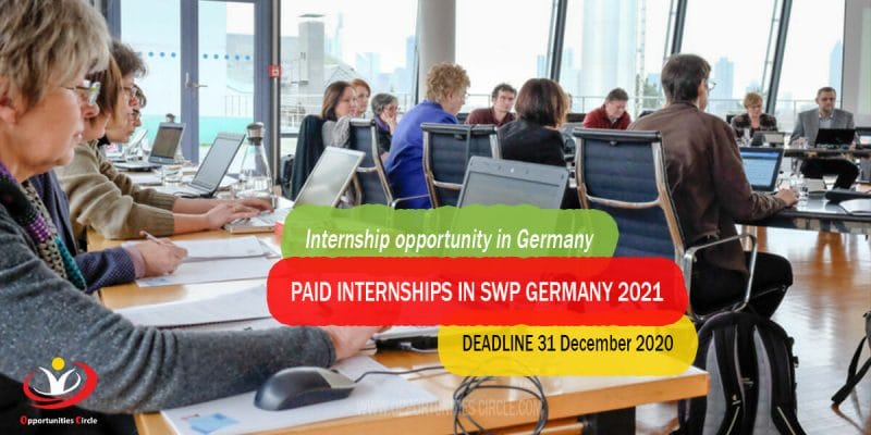 Paid Internships in SWP Germany 2021