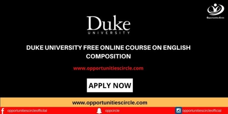Duke University Free Online Course on English Composition