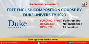 Free English Composition Course by Duke University