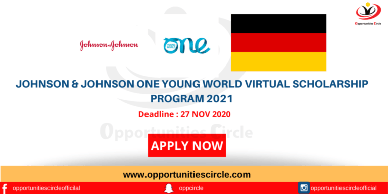 Johnson & Johnson One Young World Virtual Scholarship Program 2021