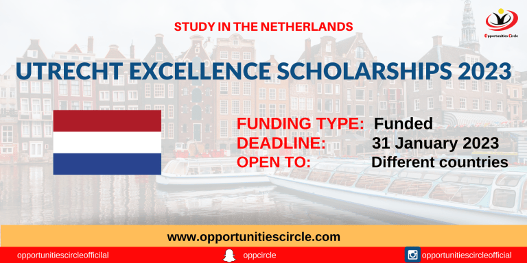 Utrecht Excellence Scholarships 2023 in the Netherlands