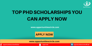 Top PhD SCHOLARSHIPS You can apply now