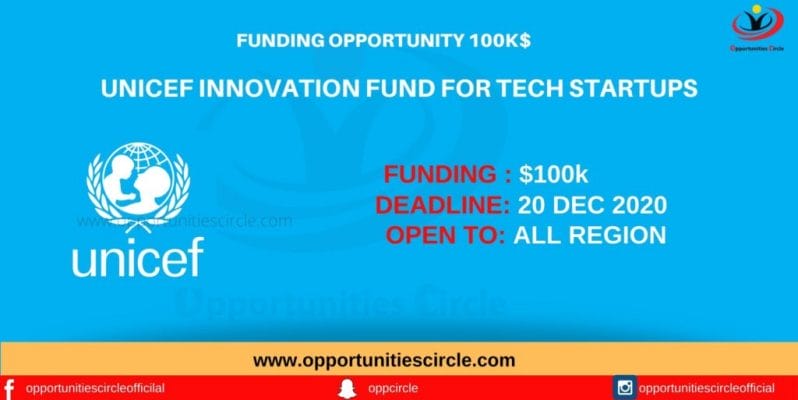 UNICEF Innovation Fund for Tech Startups