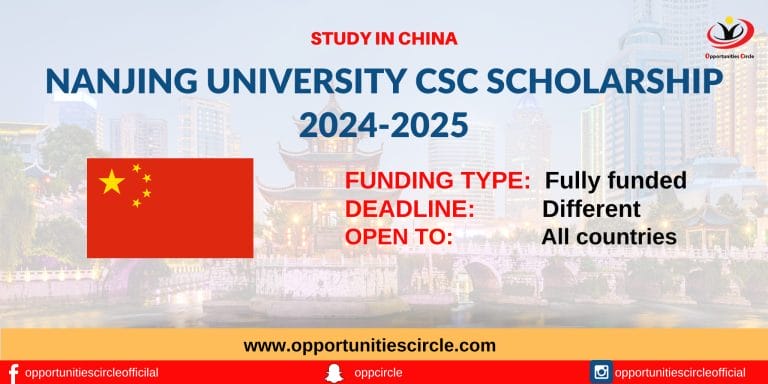 Nanjing University CSC Scholarship 2024 | Fully Funded