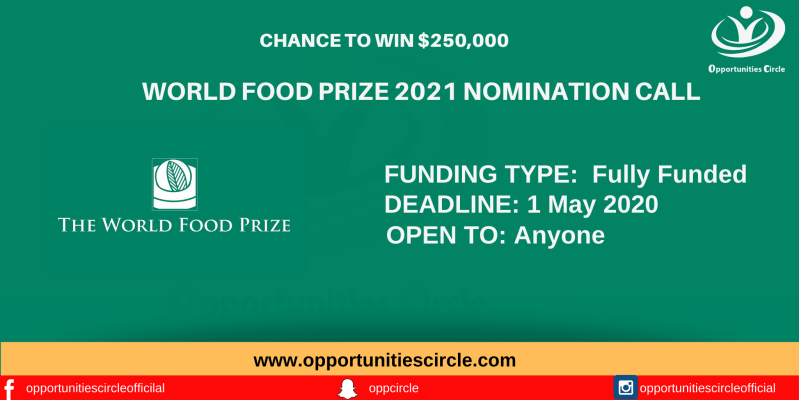 Call for Nomination_ World Food Prize 2021