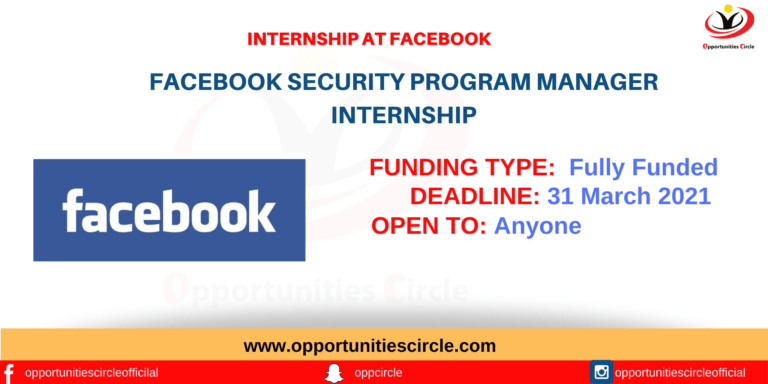 Facebook Security Program Manager Internship