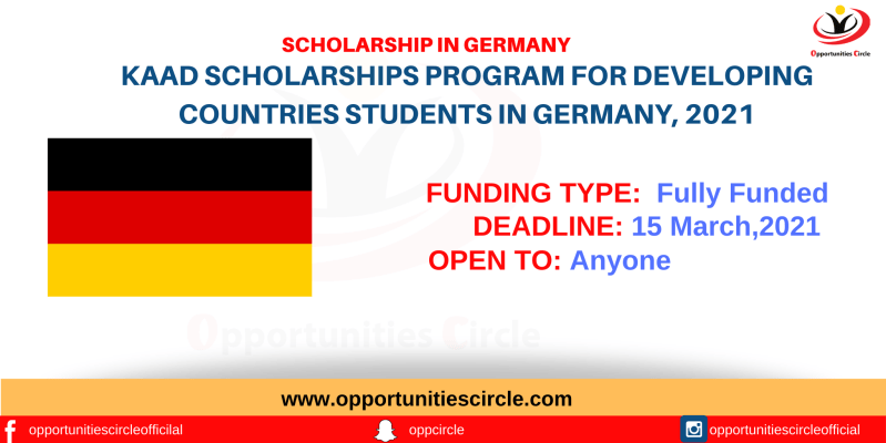 KAAD Scholarships for Developing Countries Students in Germany, 2021 (Fully Funded)